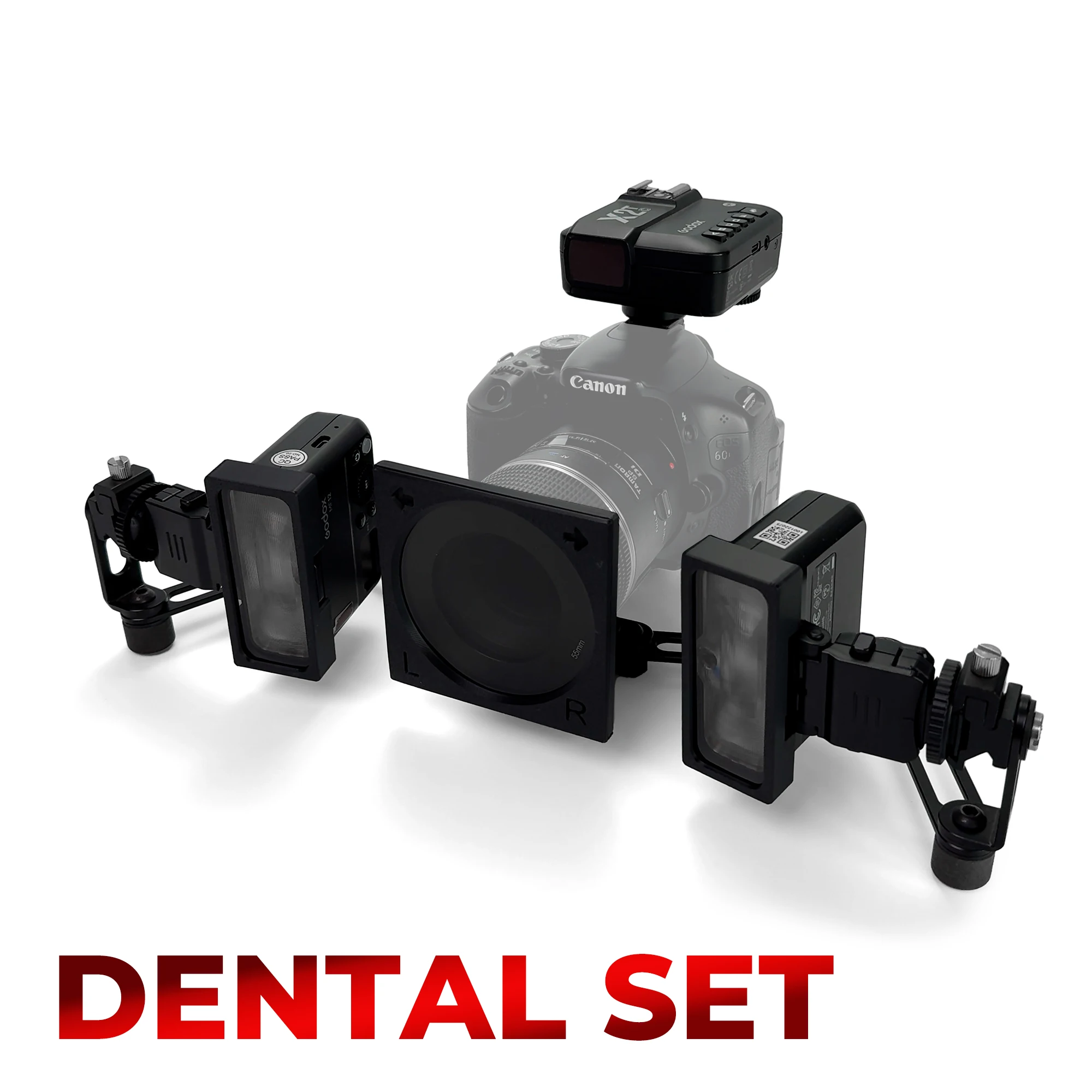 

Camera Polarizer For Dental Photography - No Reflections, Cross Polarization Photo Kit For Dentist - Godox MF12 Flash Polarizing