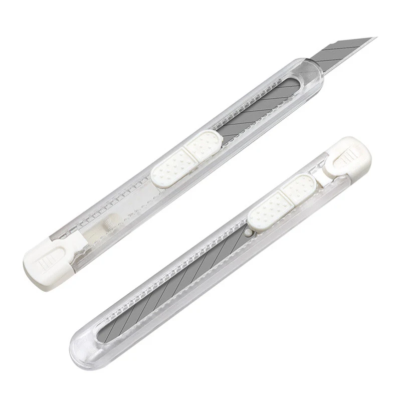 1pcs Transparent Utility Knife Portable Sharp Box Cutter Envelope Opener for Office Paper   Cutting Art Knife School Stationery