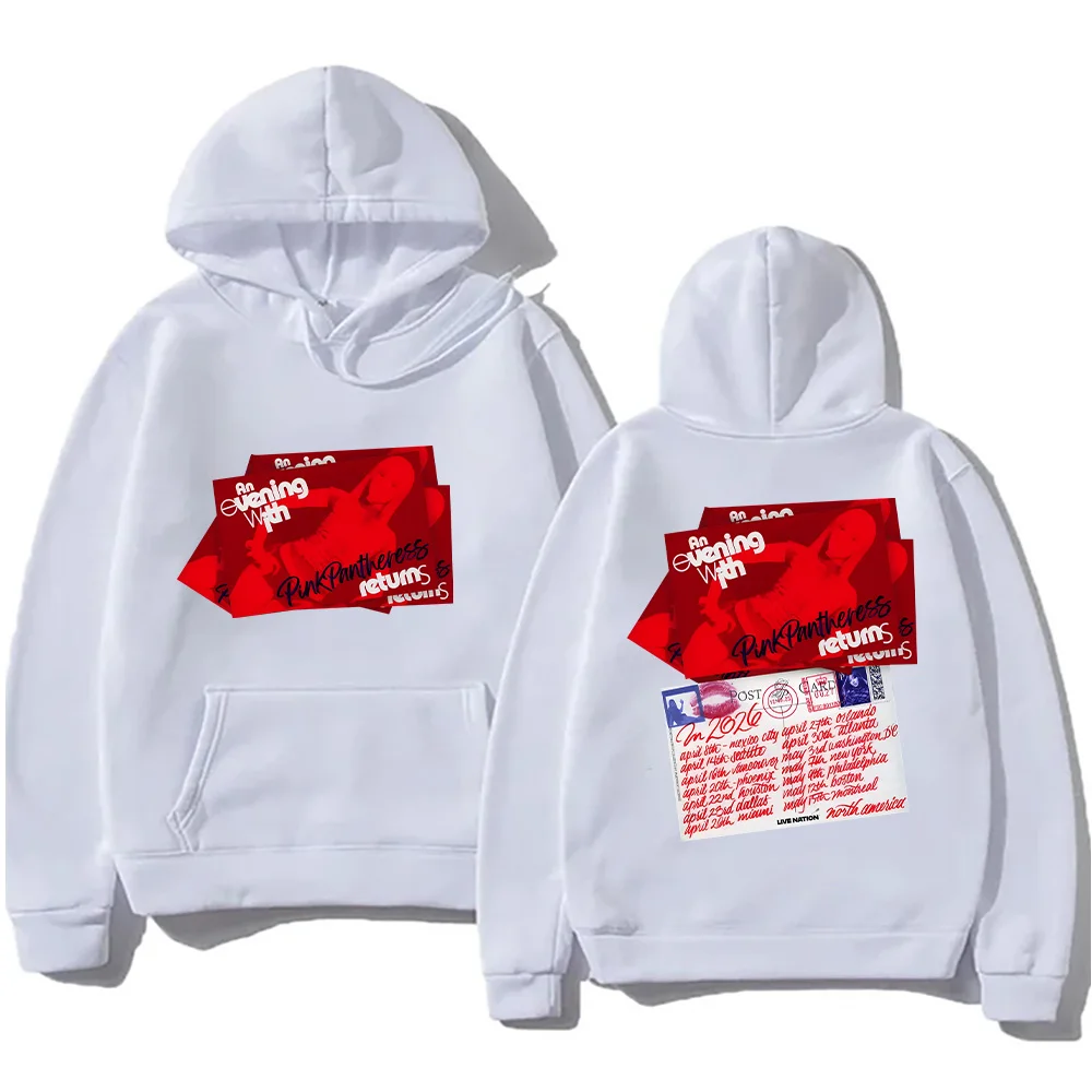 

PinkPantheress 2026, толстовки с капюшоном в Североамериканском стиле, модные повседневные пуловеры с карманами и длинными рукавами Y2K, женская и мужская одежда, толстовки