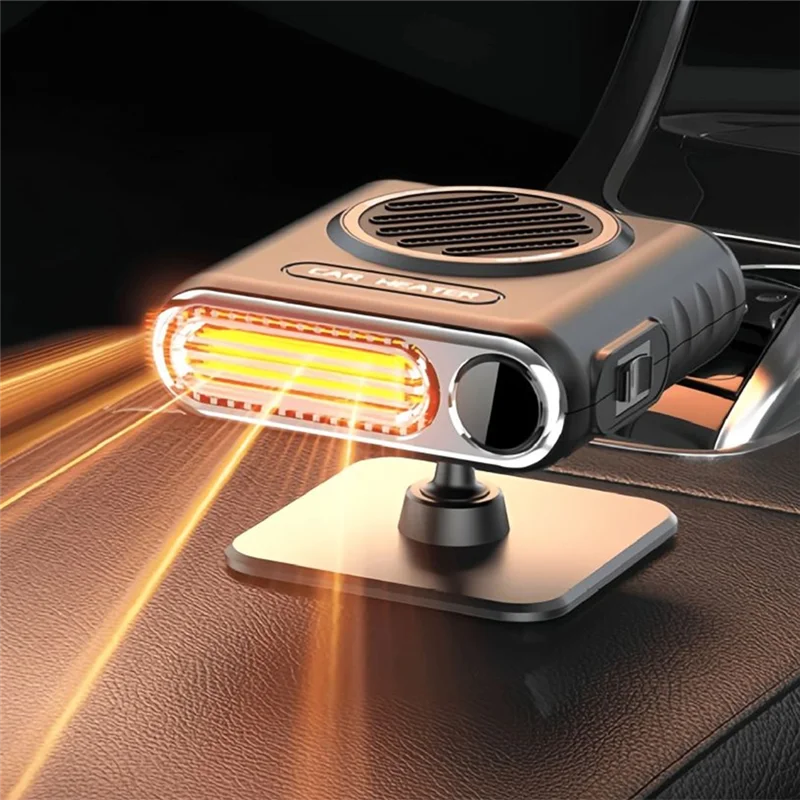 Car Heater Portable Electric Heating Fan Automatic Windshield Dryer Defogging Demister Defroster Heater For Car