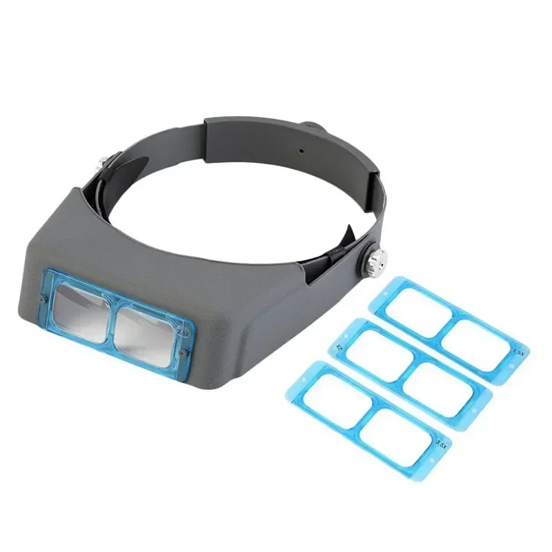 

1.5X 2X 2.5X 3.5X Optivisor Head Watch Repair Glasses Magnifying Eye Loupe Magnifier