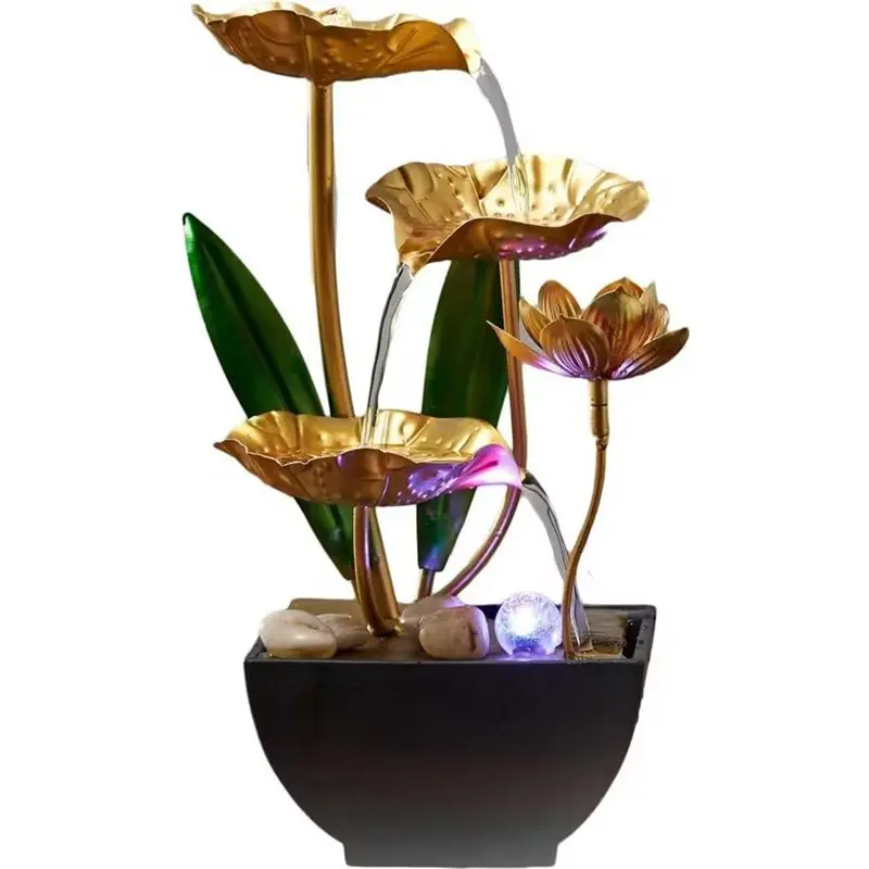 

ABVI-Water Desktop Fountains For Meditation Relaxation-USB Powered Waterfall Tabletop Fountain For Home Office