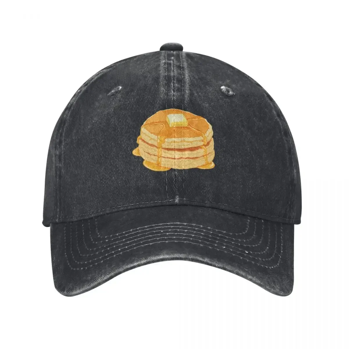 Stack of Pancakes with Butter Baseball Cap Mountaineering Luxury Hat Women Caps Men's