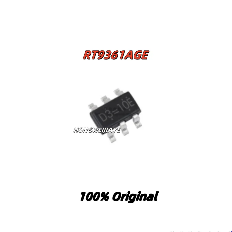 10PCS 100% New RT9361AGE D3= RT8097CHGE 2L= RT9008GE DE=  SOT-23-6 Brand New Original Chips ic