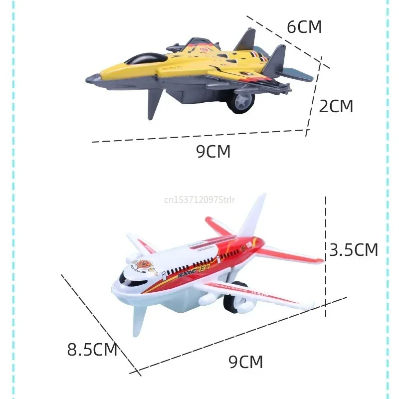 5pcs Kids  Model Toys Aircraft Diecast Alloy  Air Airlines Airplane Aviation Alloy Plane Boy Fighter Simulation Mini Plane Gift