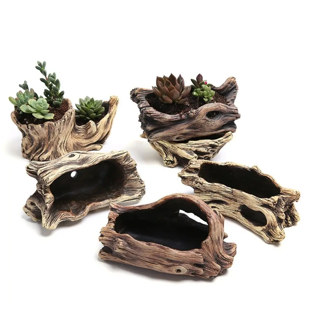 

Creative Cement Indoor Garden Supplies Outdoor Stump Flower Pots Bonsai Planters Flower Pot