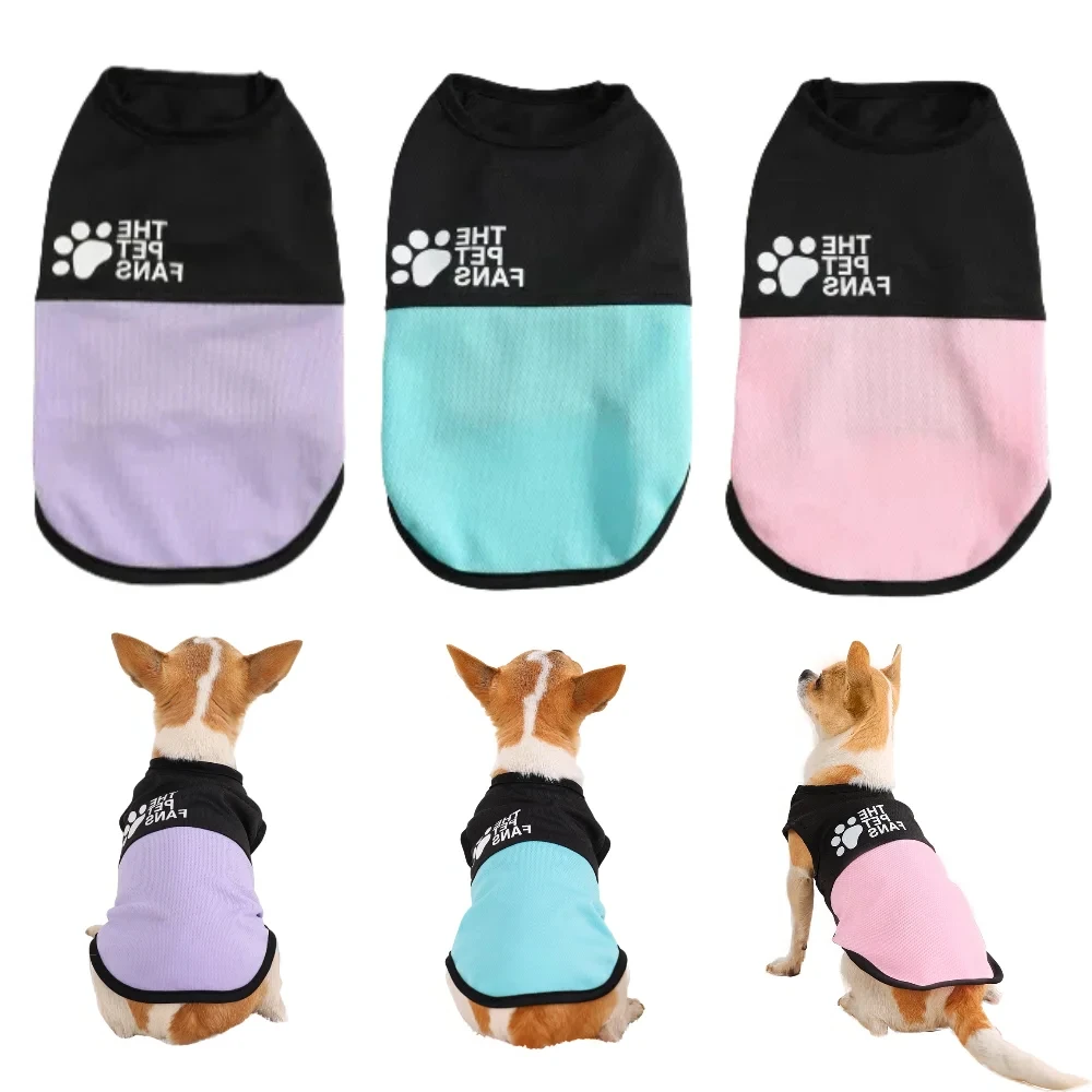 Coole Sommerweste für Hunde, atmungsaktive Netz-Haustierkleidung für kleine und große Hunde, Katzen, leichtes, bequemes Chihuahua-T-Shirt