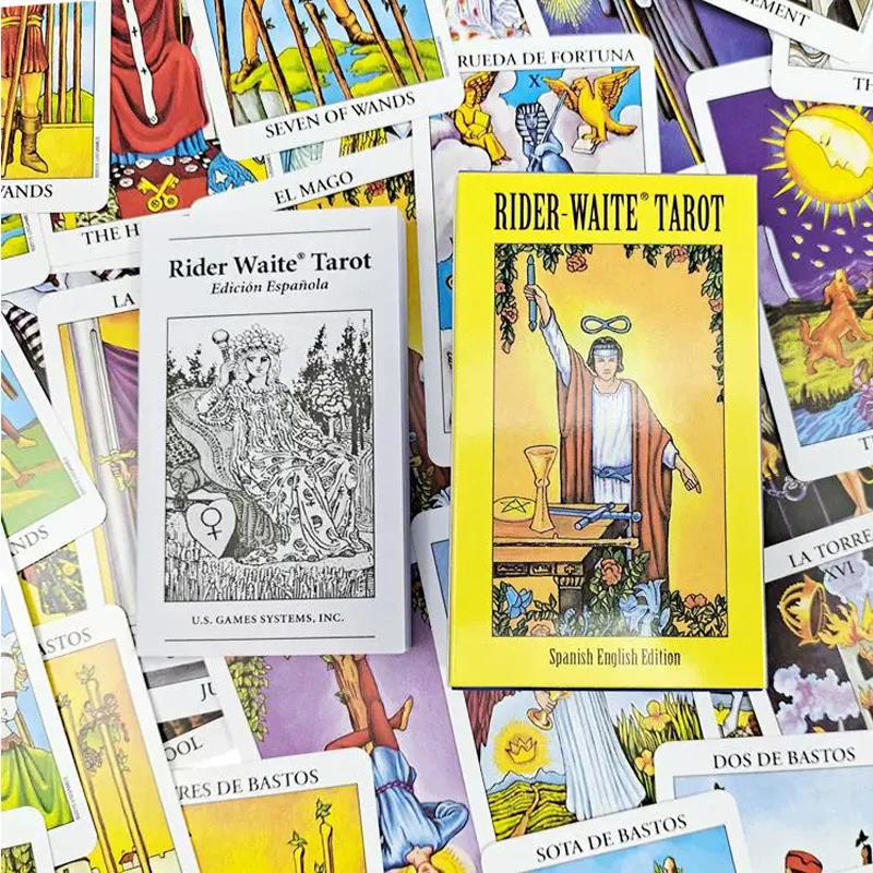 78pcs The Rider Tarot Deck with Instruction Booklet, Essential for Tarot Beginners & Expert Readers English-Spanish image 4