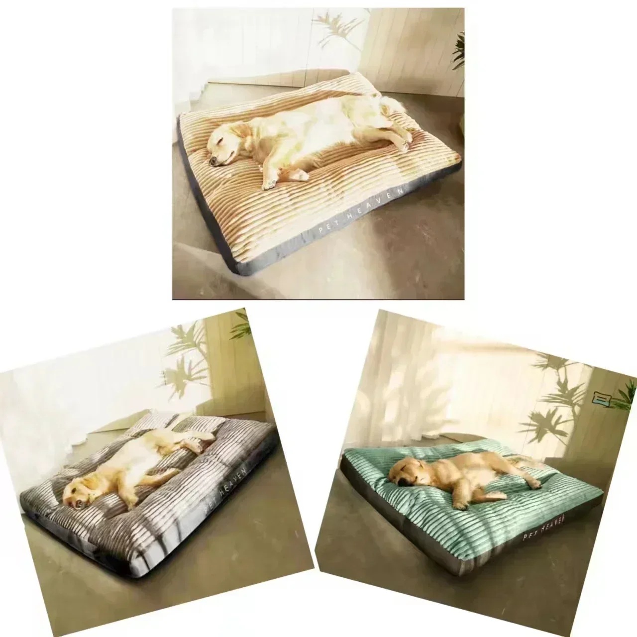 Imagem -03 - Tapete de Veludo Lavável para Cachorro Grande Almofada para Cães de Médio e Grande Porte Cama de Dormir Oversize Pet Sofá para Animais Removíveis