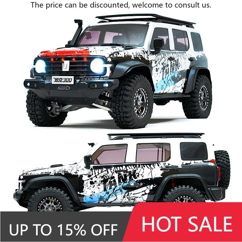 

Traction Hobby KM GWM Tank 300 1:8 Scale RC Crawler Truck W/ Locking Diffs 4WD High Torque Servo Dumbo 10-Channel Remote Control