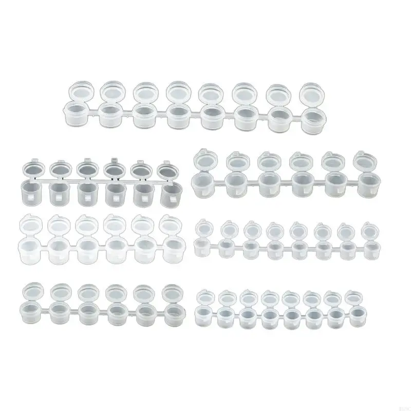 Caja almacenamiento tiras pintura vacías W89C para artistas y aficionados a los regalos regalos suministros arte