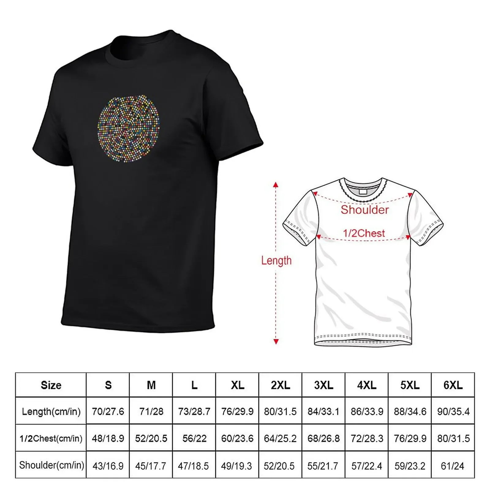 Damien Hirst Inspired Dot Explosion T-Shirt anime clothes cotton graphic tees rapper graphic tees T-shirt men