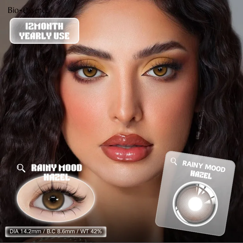 Bio-Essence 1 Paar Kleur Contactlenzen Voor Ogen Natuurlijke Bruine Lenzen Beauty Fashion Red Lense Blue Lenzen Groen Oogcontact