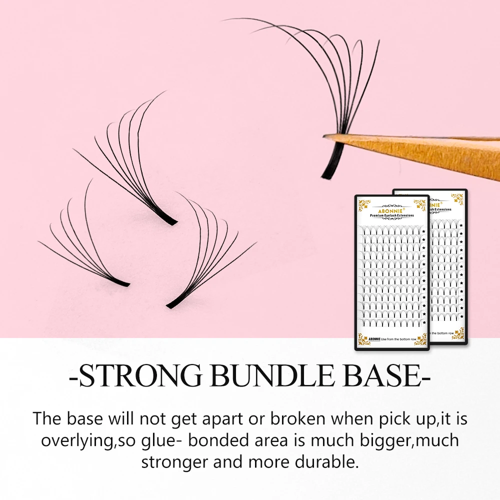 

ABONNIE Premade Volume Lash Fans 3D/4D/5D/6D Long Stem Volume Fans Extension Professional Cils Russian Volume Eyelashes
