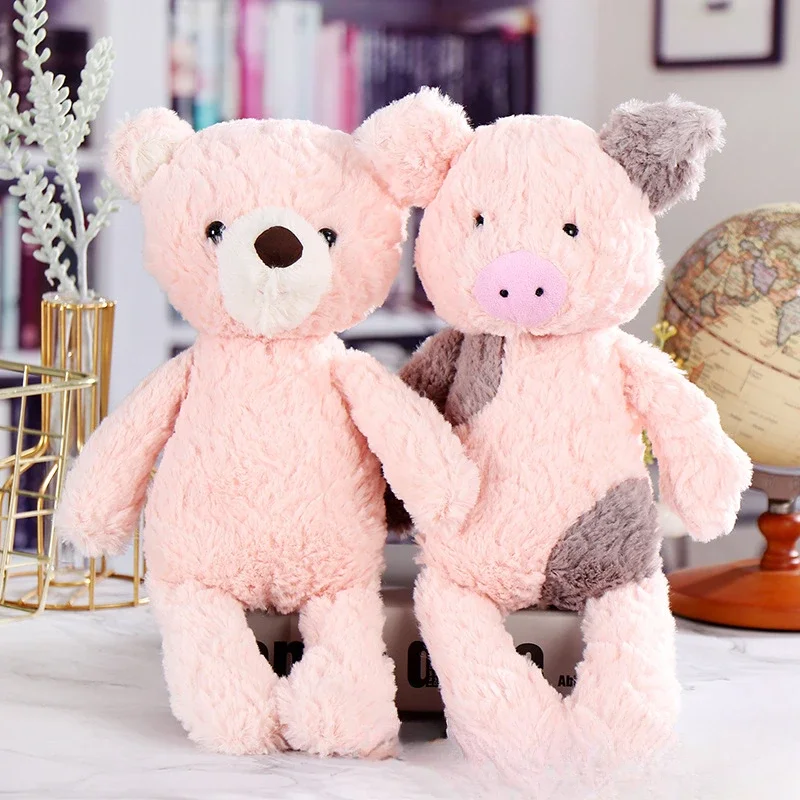 Stuffed Animals Plush Embossed Dudu Pig Bear Monkey Elephant Plush Toy Comfortable and Soft Exquisite Festival Gift for Friend