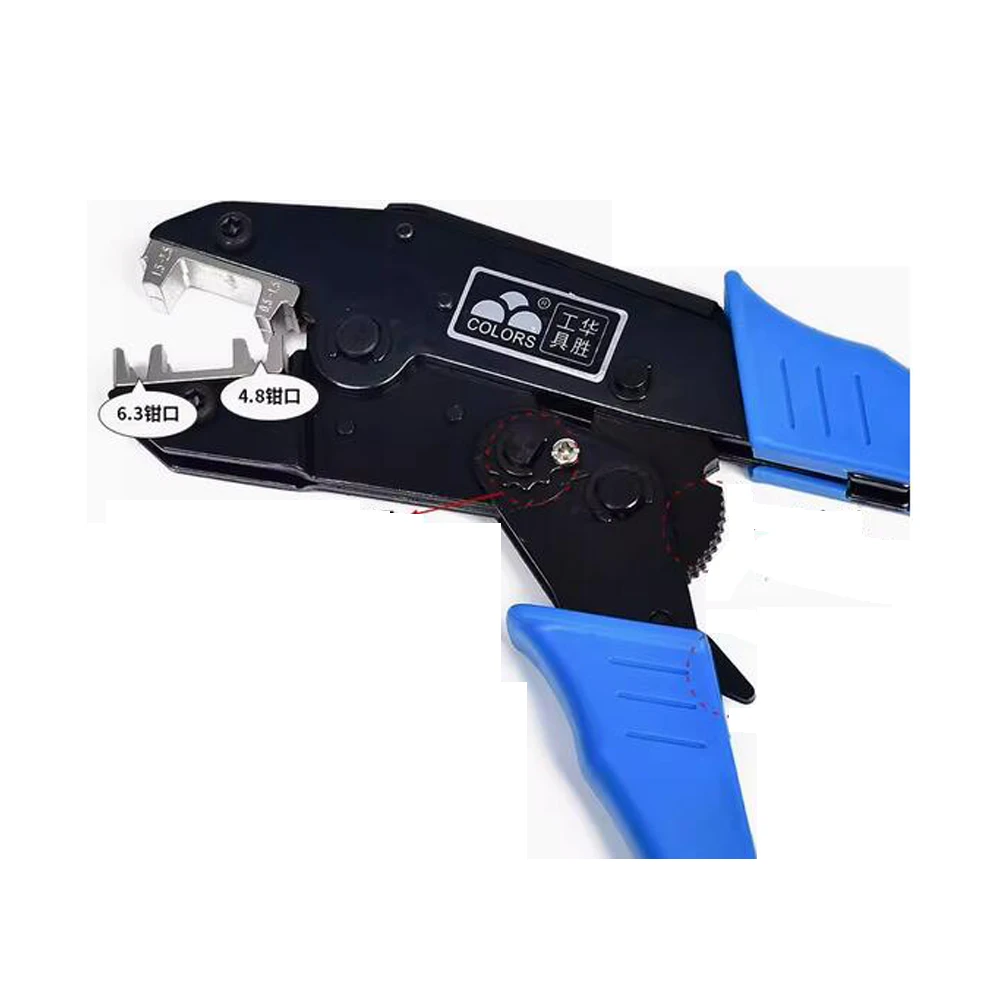 HS-056FL flag type receptacles Tool pliers jaw ratchet crimping plier european style