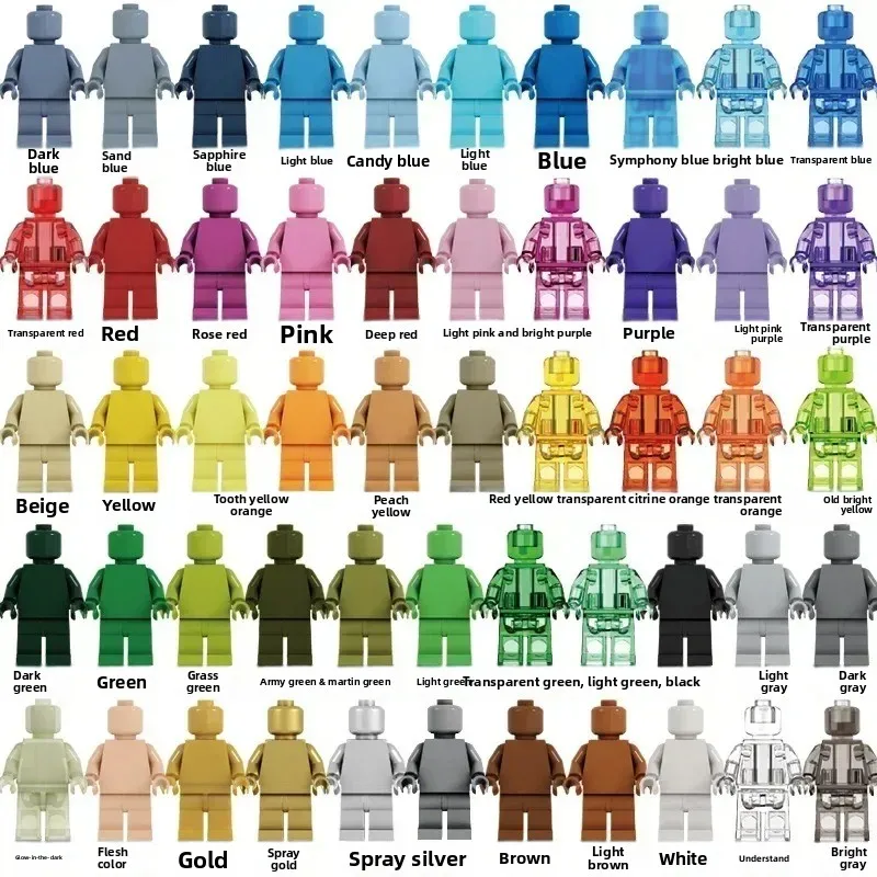 子供用ビルディングブロックおもちゃミニフィギュアヒューマノイド人形漫画のキャラクター誕生日プレゼント子供のための教育プレイセット