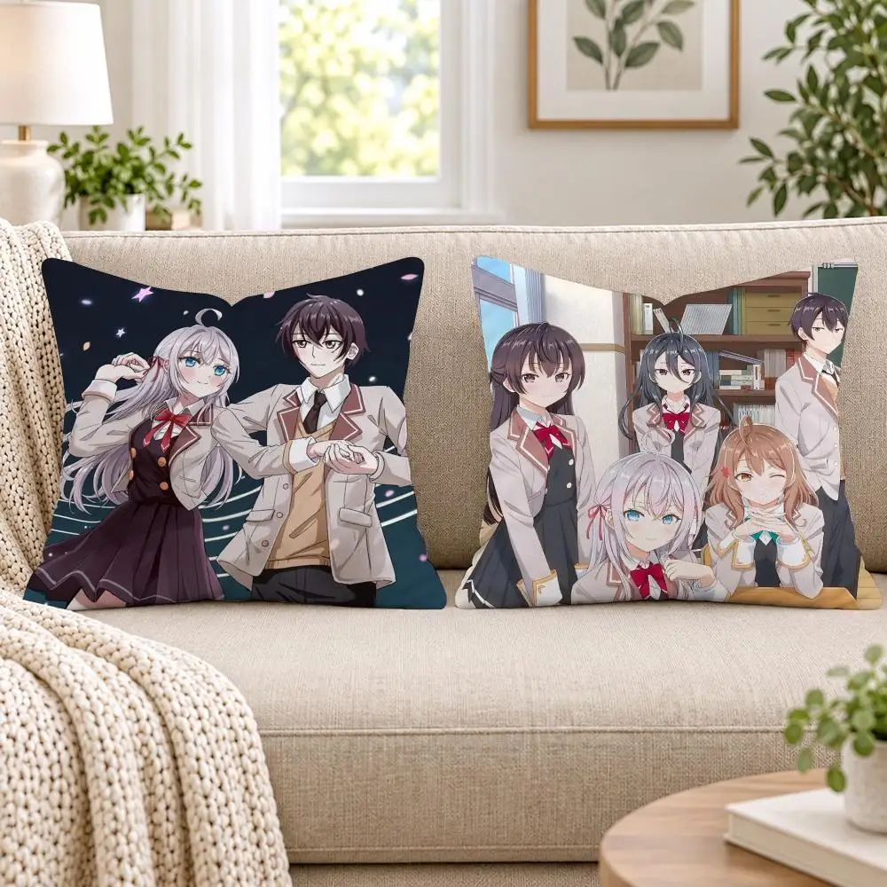 A-Alya Hides Feelings Cushion Cover Short Plush Double-Sided Printing Sofa Bedroom Living Room Throw Pillow Cover Home Decor