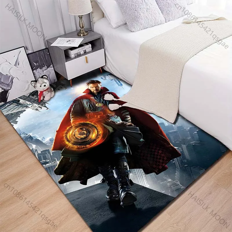 Marvel Doctor Strange Print Carpet Rug for Living Room Bedroom Sofa Decor Kids Play Home Area Rug Non-slip Mat  Anime Rug Gifts