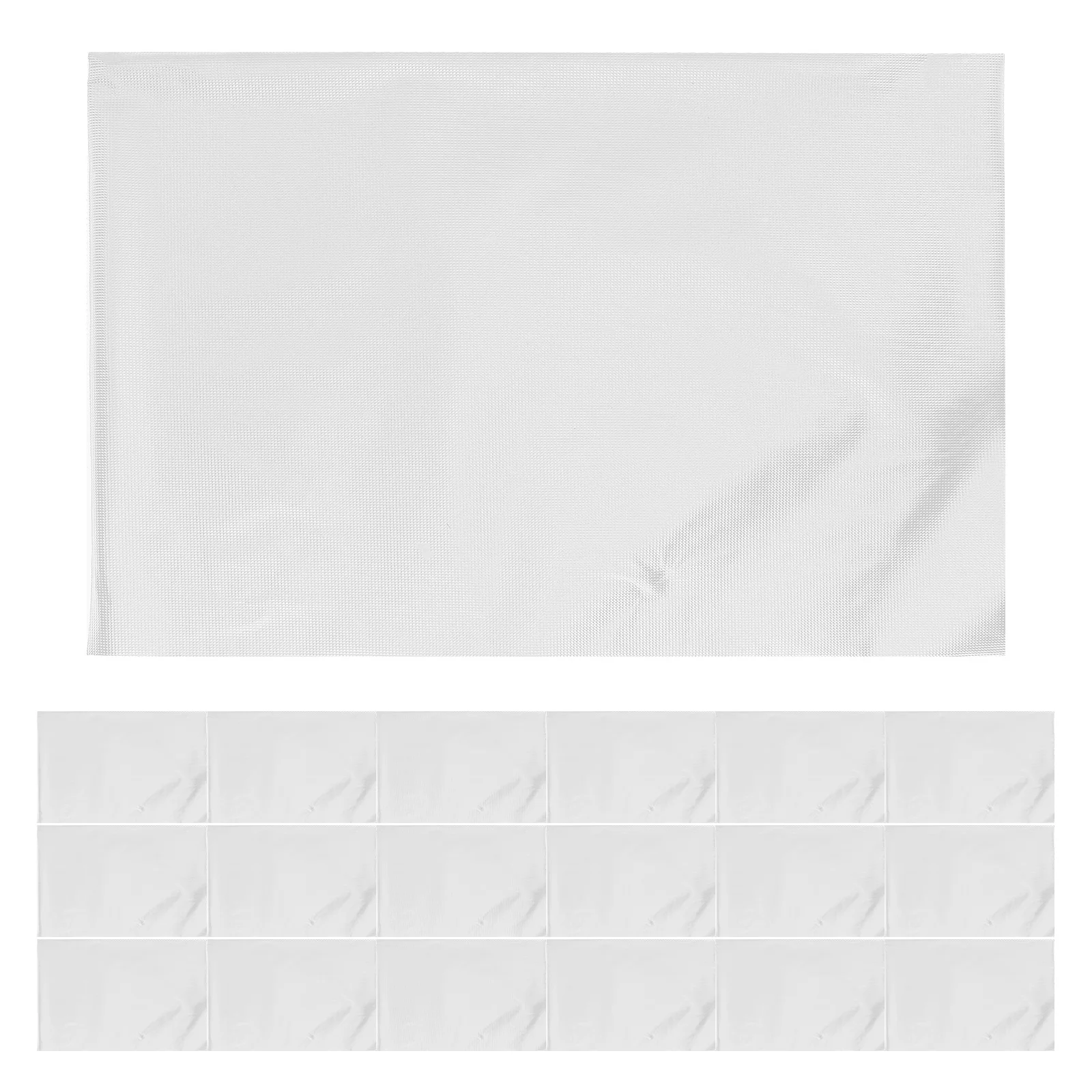 

100Pcs Water Soluble Embroidery Stabilizer Transparent Wash Away Topping Film Clear Dissolvable Backing for Machine Embroidery