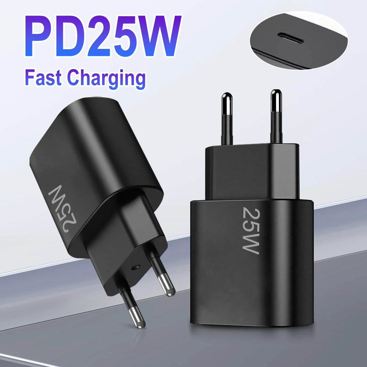 2Pack PD 25W Super Fast Charger For SAMSUNG Galaxy S21 S22 S23 S24 Utra Fast Charging Phone USB C Charge Wall Adapter