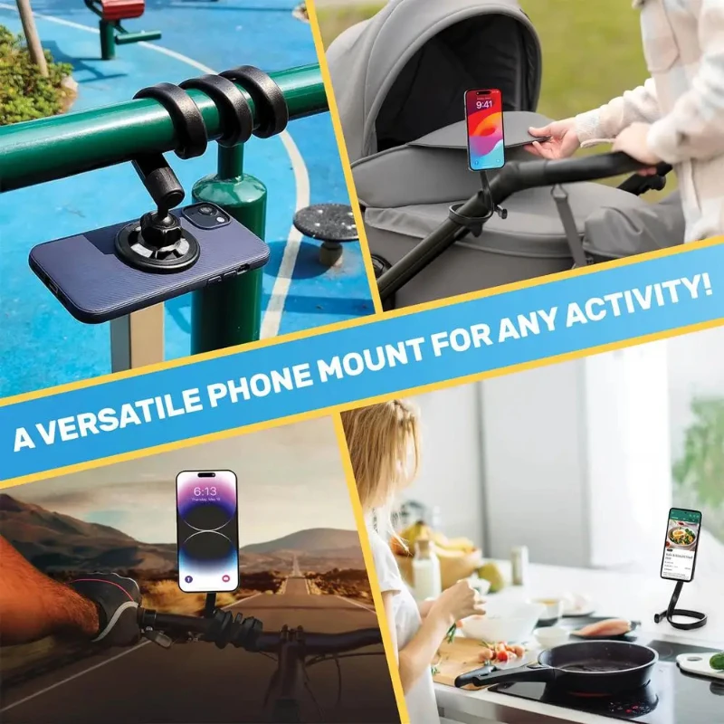 New Arrival Lazy Desktop Phone Stand Magnetic Novel Mobile Phone Holder For Magsafe Gooseneck Phones Holder Durable Phones Mount