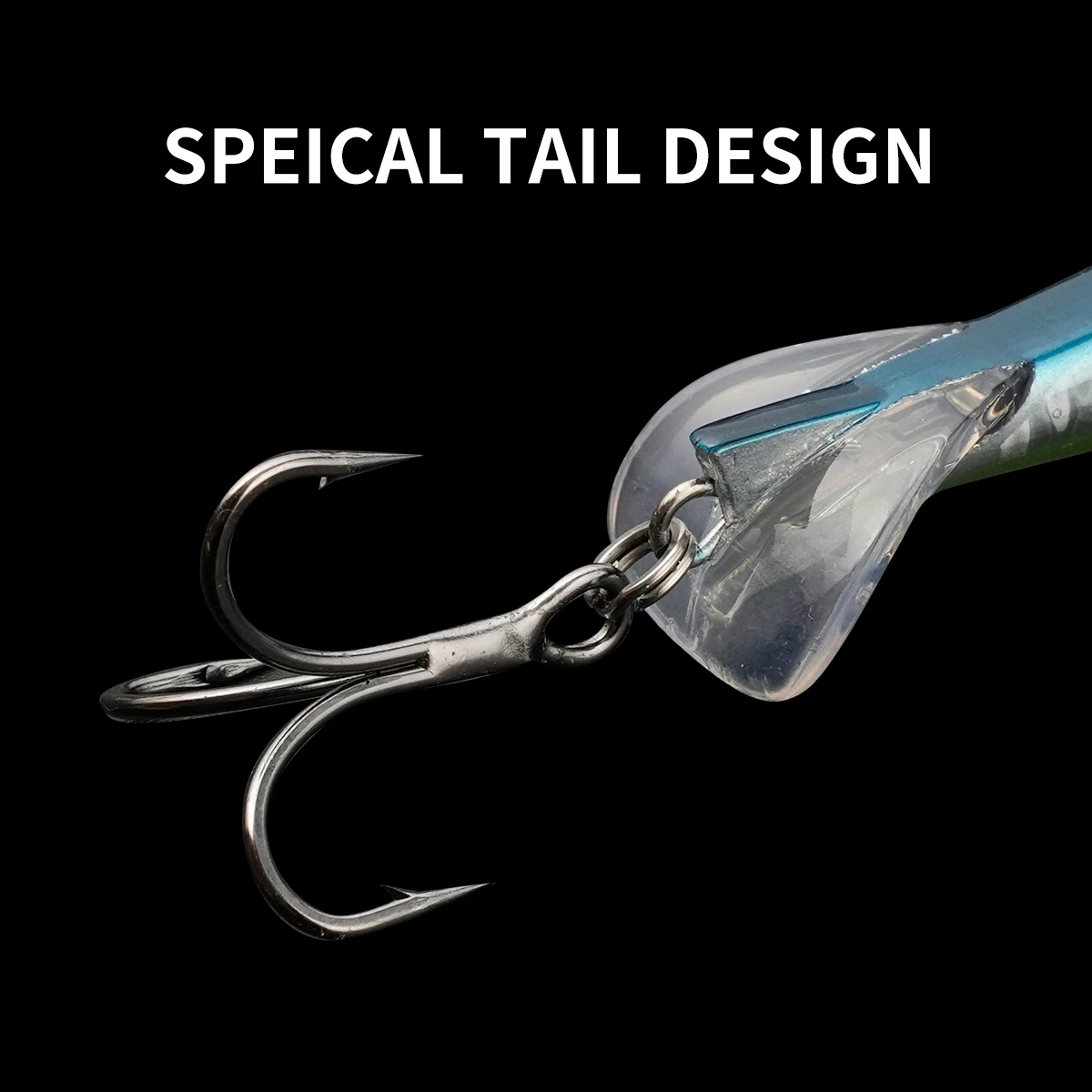 Señuelo lápiz hundimiento swimbait multiarticulado anzuelos triples - imagen 4