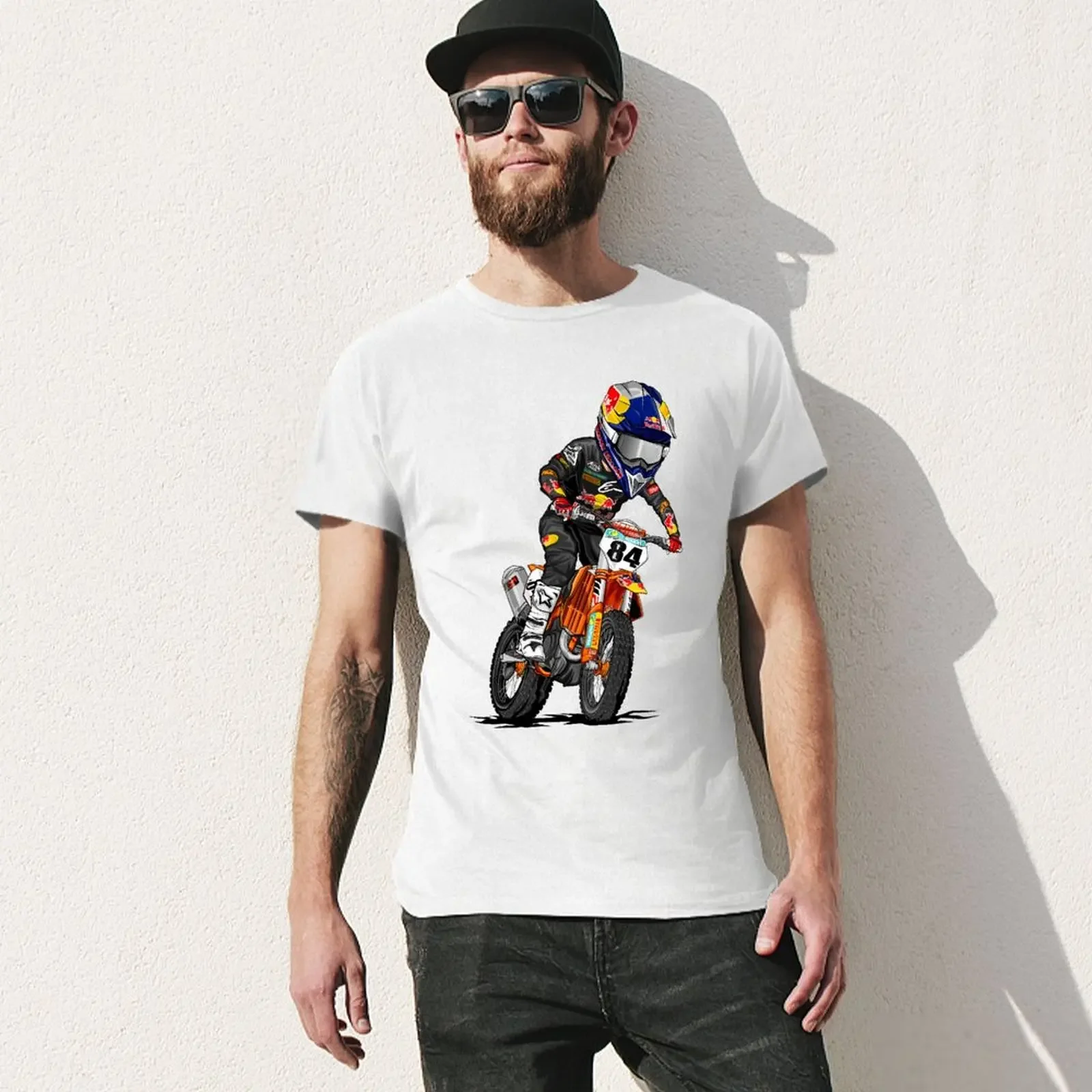 Motocross Rider 84 For Sale Tshirt Creative T-shirt Harajuku Motion Humor Aactivity Competition USA Size
