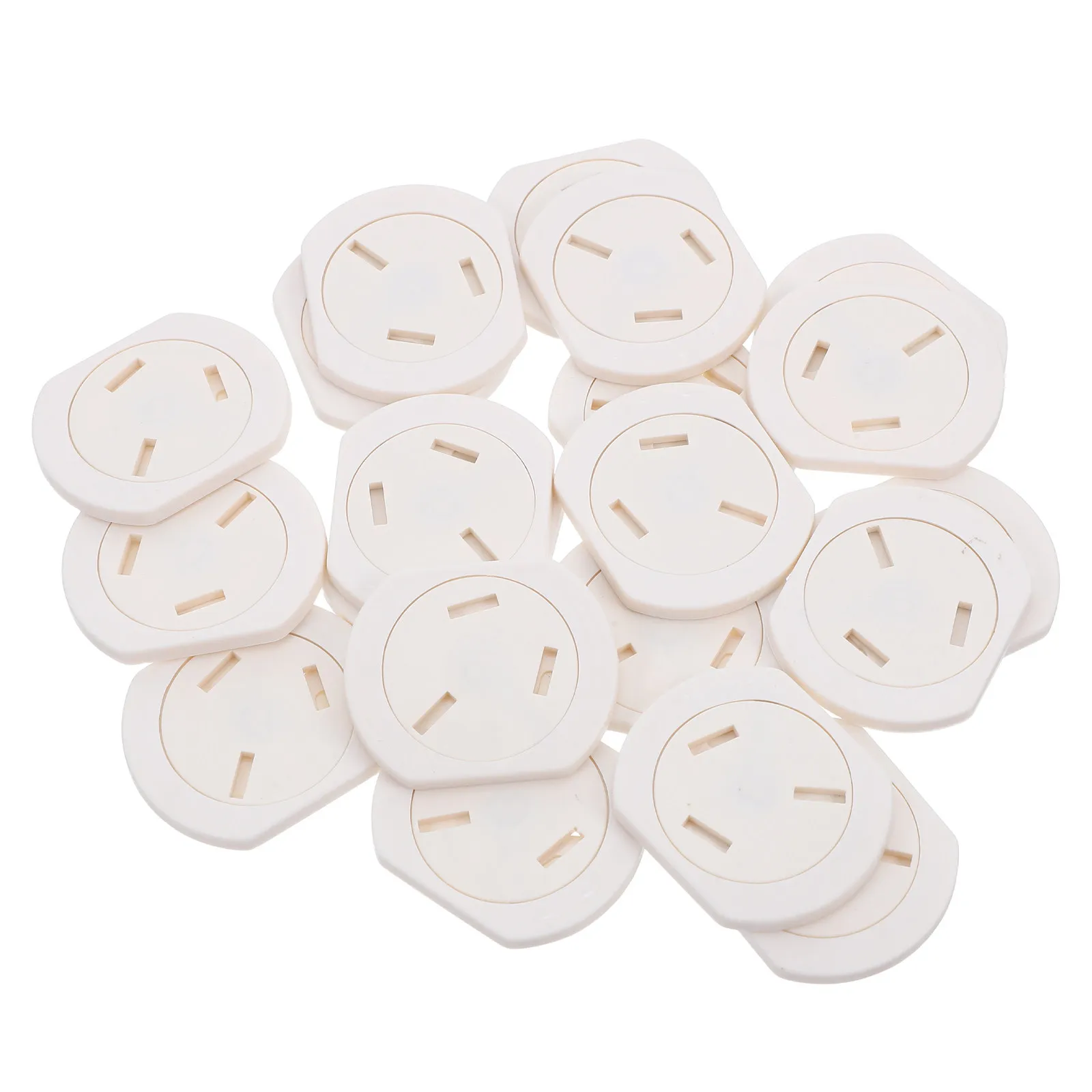 

20Pcs Childproof Outlet Covers Electrical Safety Caps with Spring Closure Insulated Socket Protectors for Toddlers Home Nursery
