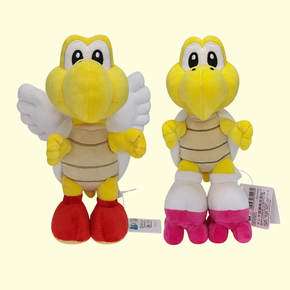 Super Mario Koopa Troopa Plush Set - Flying Paratroopa Ice Skate Koopa Dry Bones And Orange Armadillo Stuffed Toy Collection view 2