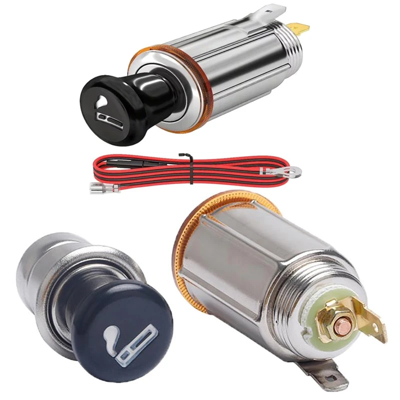 

12V Car Power Outlet Kit With -out Button, Replacement Accessory For Car Charger Socket, Universal Charging Interface.