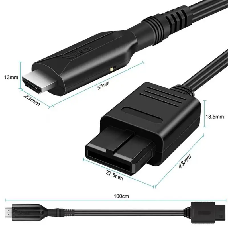 100cm HDMI-compatible Cable For N64/NES/NGC/SFC Signal Converter Video Signal Converter Cable For N64/PS2/WII/Xbox Game Console