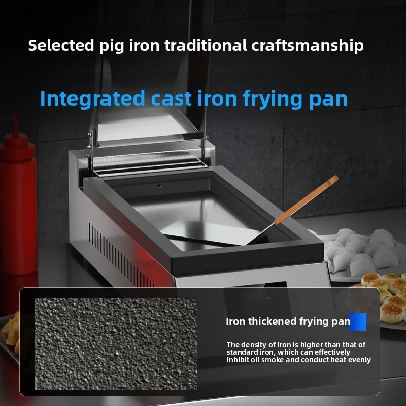 LXC Macchina per pancake elettrica automatica per gnocchi di frittura automatica Catering Grande pentola multifunzionale Forno per panini per friggere