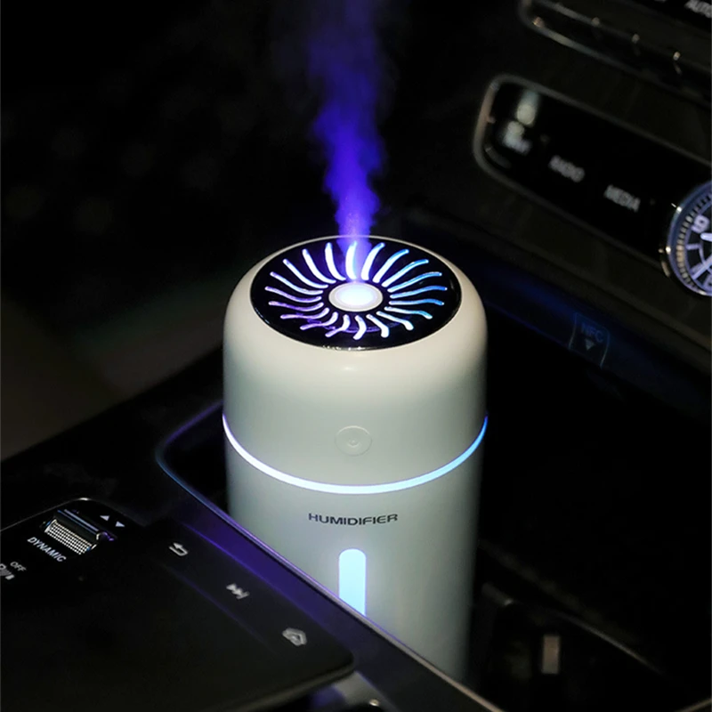 محمول مرطب هواء صغير USB الروائح الناشر مبيد 2000mAh بطارية لاسلكية بالموجات فوق الصوتية Umidificador LED مصباح البخاخة