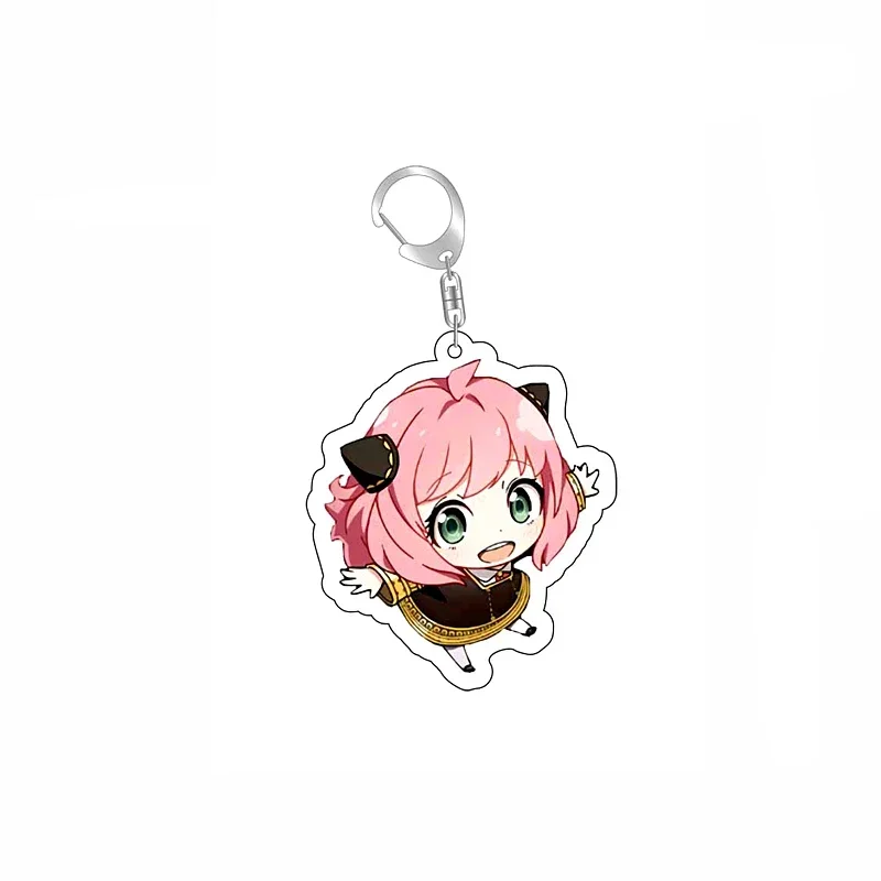 Anime SpyxFamily Anya Loid Yor Forger Cartoon Keychain Cute Keyring Bag Tag Cos Baji Accessory