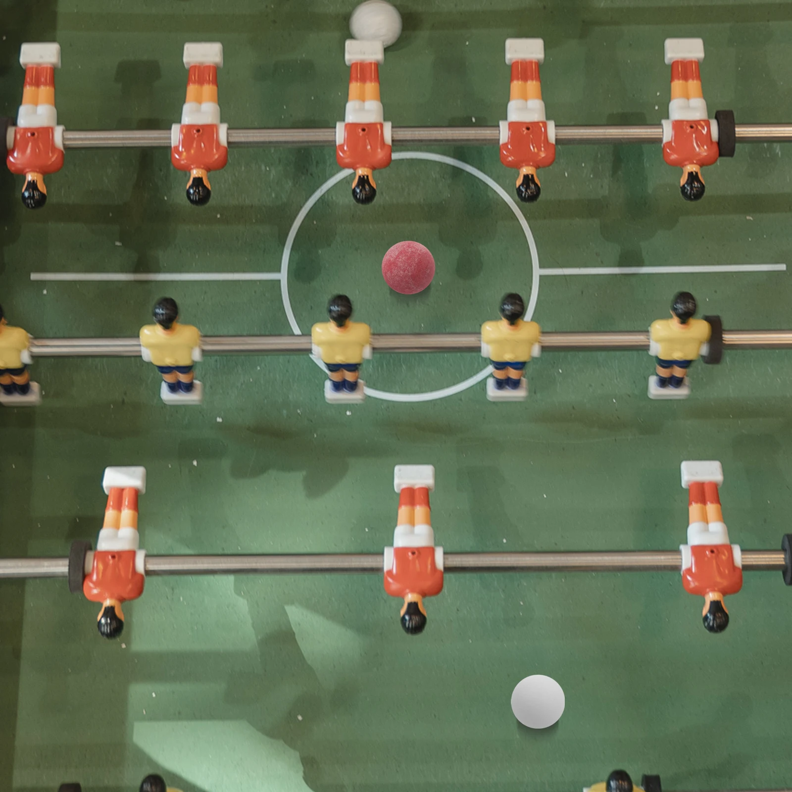 

6 Pcs Football Mini Table Footballs Ball Replacement Balls 36mm Matte Finish Foosball Game Accessories Mini Soccer Toy