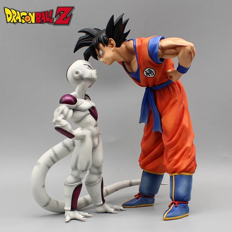 23cm Dragon Ball Fc Goku Frieza Eye To Eye Stare At Each Other Akimbo Model Anime Figures Ornament Peripheral Toys Holiday Gifts