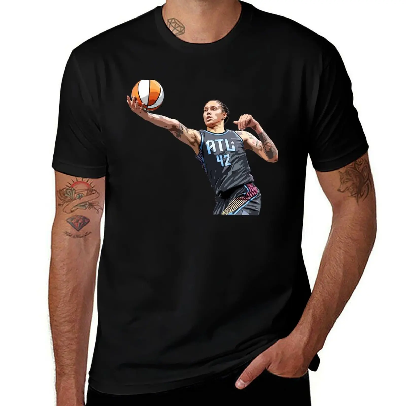 

Brittney Griner T-Shirt anime sweat plain fitted t shirts for men