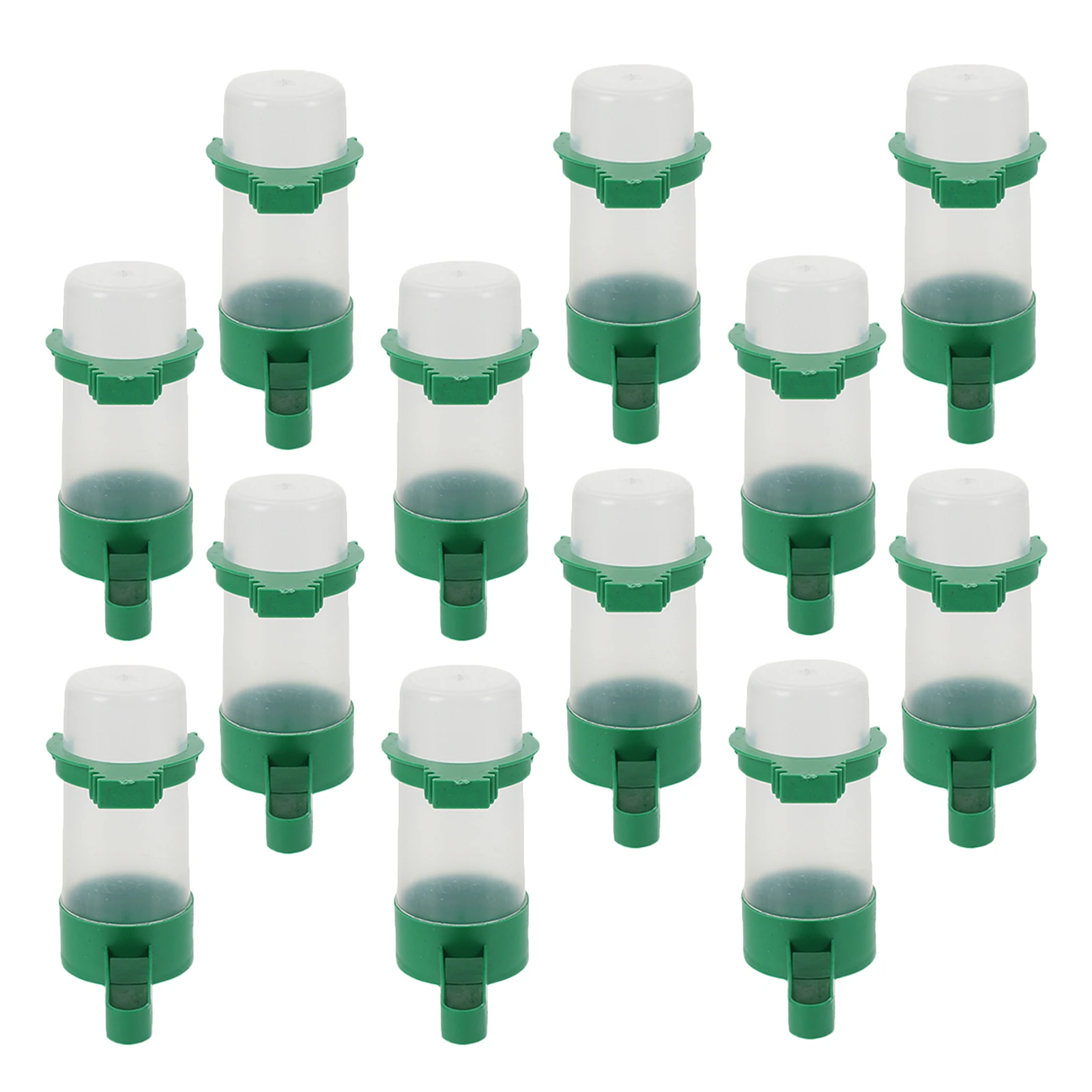 

16Pcs Automatic Bird Waterer Cups Plastic Spillproof Feeder for Cage Parakeets Cockatiel Quail Pigeon Lovebirds