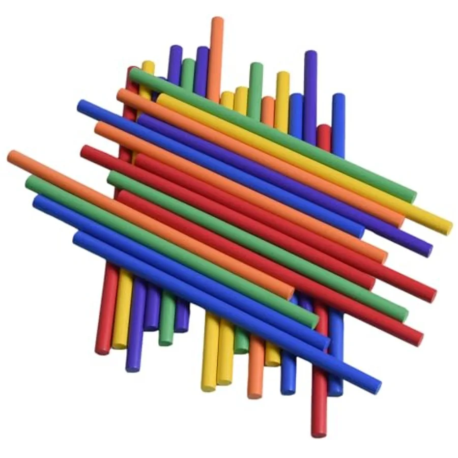 

HILAZA 30 штук ритмических палочек, 12-дюймовые деревянные музыкальные палочки Лумми, 6 цветов, развивающий музыкальный инструмент из прочной древесины