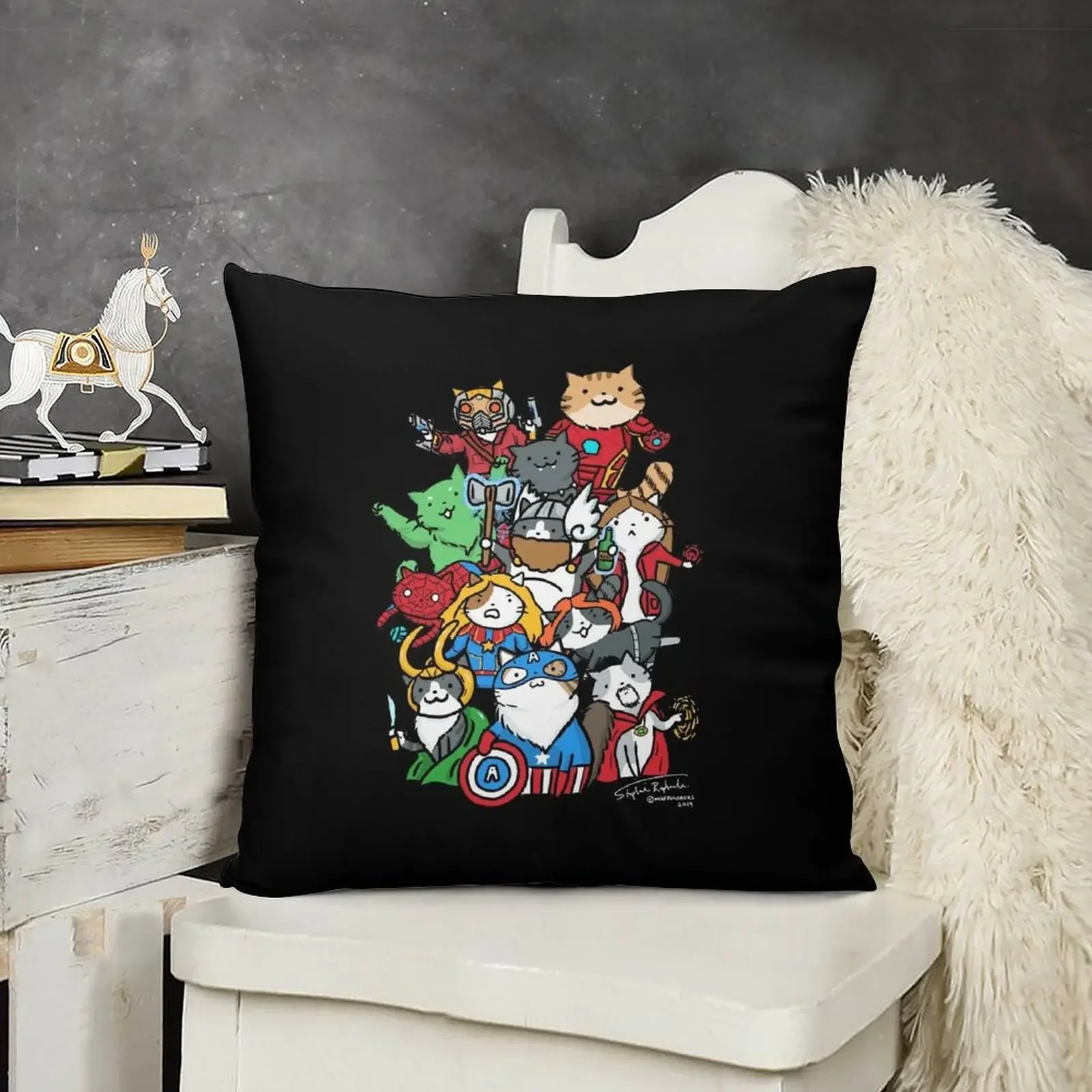 

Catvengers Throw Pillow bed pillows Throw Pillow pillow