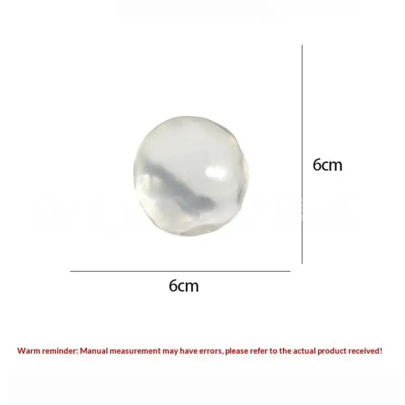 1Pcs Moldable Pearl Stress Ball with Coconut Oil Squeeze Toy for Adult Slow Rising Decompression Sensory Toy