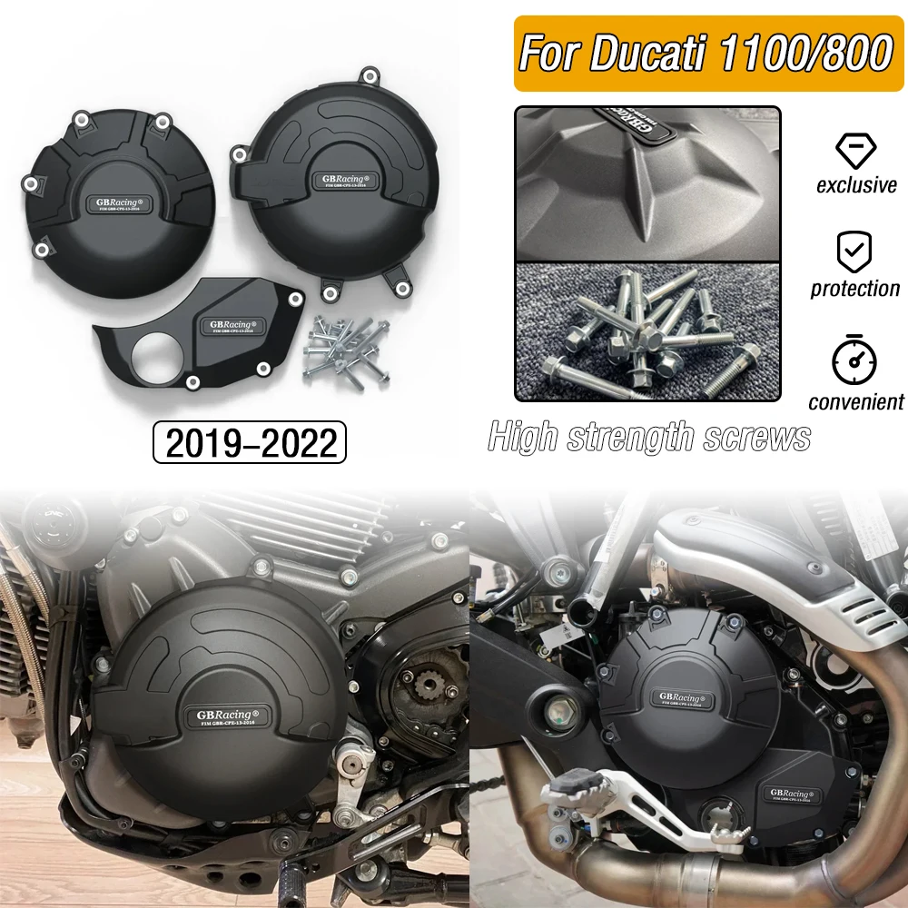 

Для модификации двигателя мотоцикла Ducati 1100/800 2019-2022 гг., комплект защитных чехлов на капот