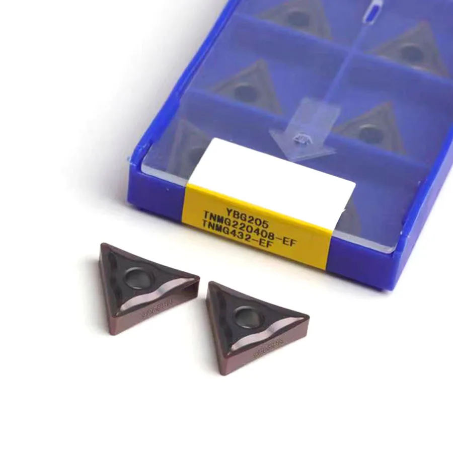 

High quality blades TNMG220404-EF TNMG220408-EF YBG205 carbide inserts CNC lathe external turning tool Machining Stainless steel