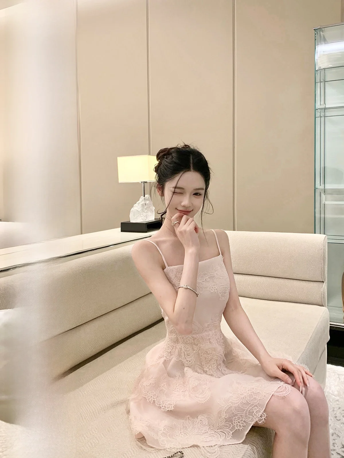 

Sweet Design Sensation Waist-Cinching ter Dr Hotdog Very Spicy Evening Ripple Casual Sle Svel Women's Dr