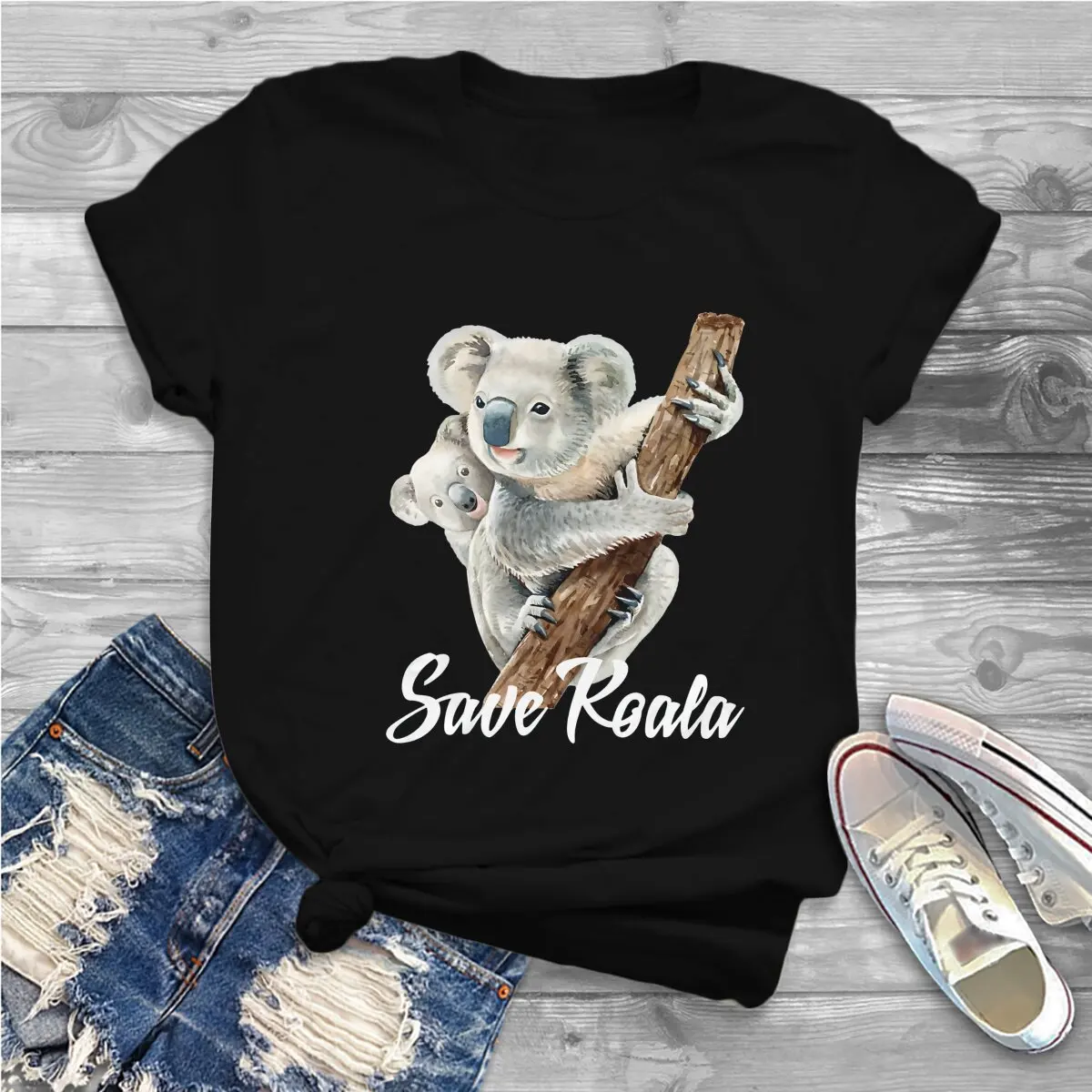 Save Australian Special TShirt Australian Koala Casual Polyester T Shirt Summer Stuff For Adult