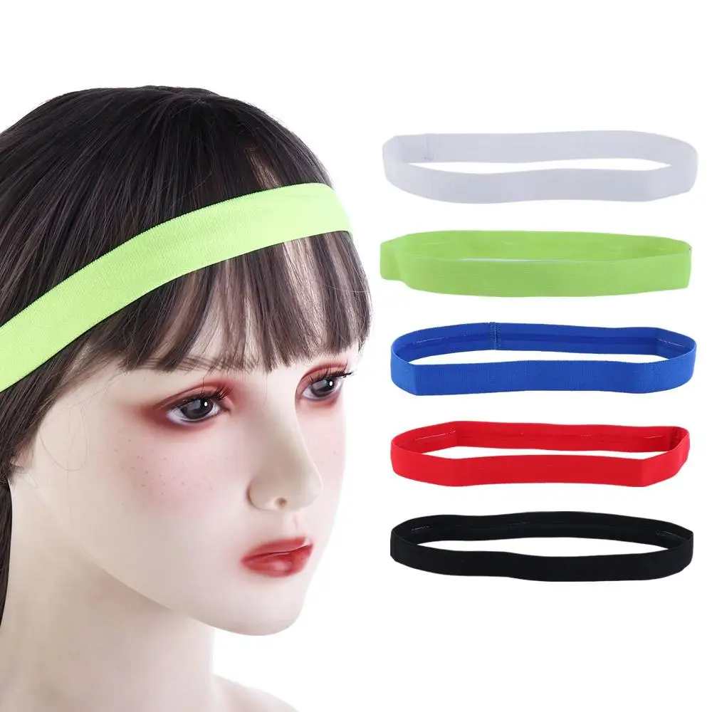 Men Women Headband Sport Sweat Hair Bands Forehead Protection Running Fitness Yoga Tenis Elastic Sweatband