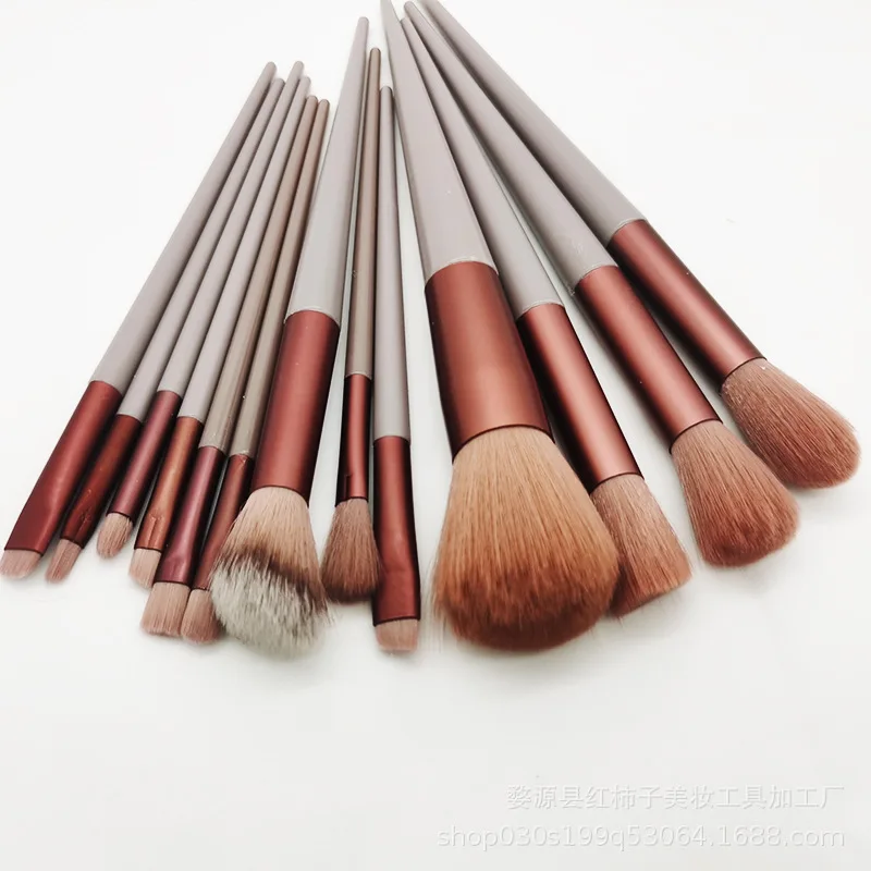 50Set 13 pz/set Set di pennelli per trucco Blush Eyeshadow Concealer Brush Foundation cipria sfusa Set di strumenti di bellezza per principianti pennello