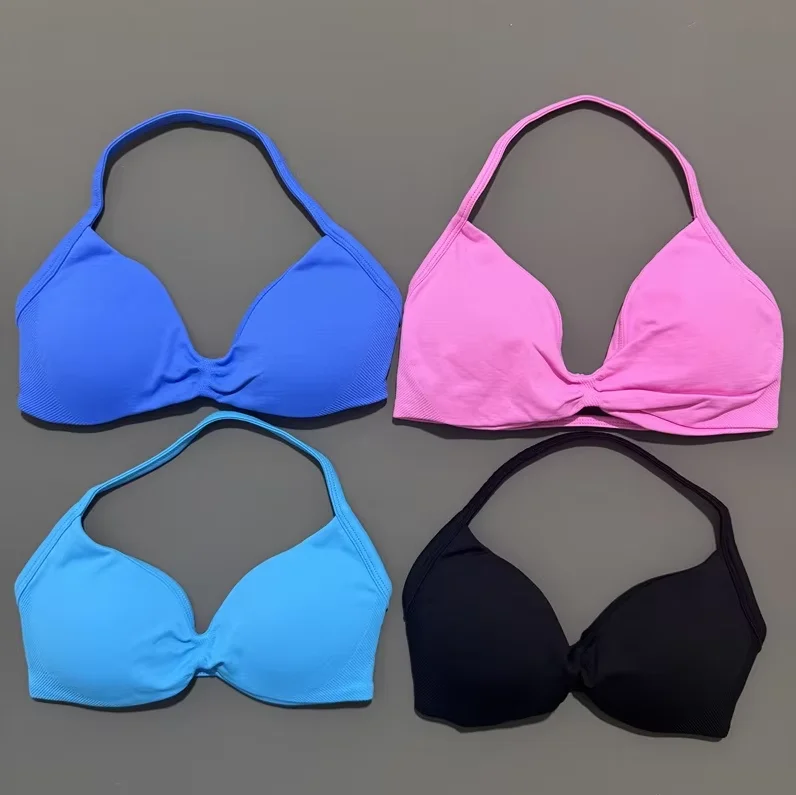 لا شعار Strappy الصدرية المرأة عارية الذراعين اليوغا الأعلى مفتوحة الظهر حمالة صدر رياضية مبطن النساء تجريب الملابس الصالة الرياضية أعلى الرسن الرياضة حمالات الصدر