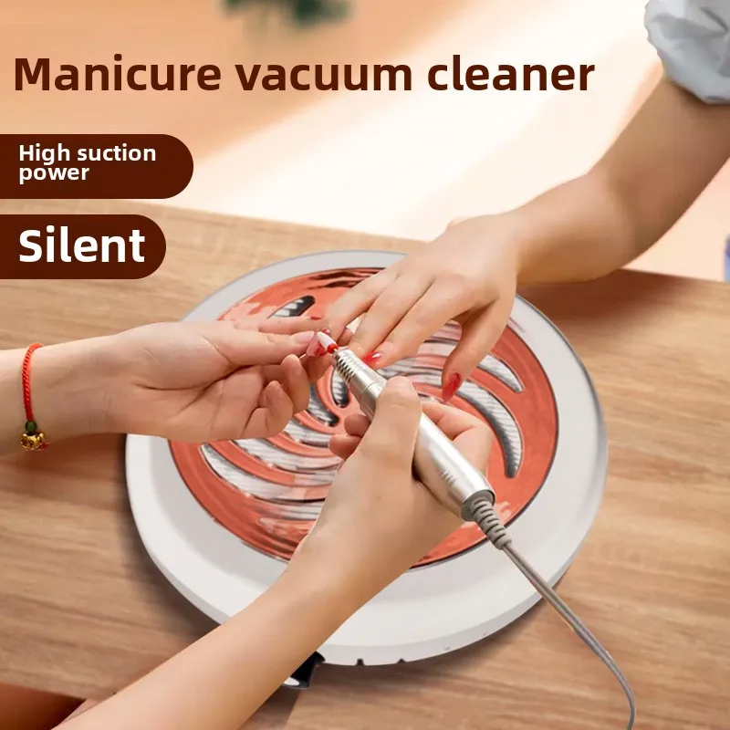 

4500RPM Strong Suction Nail Duster Turbo Brushless Nail Vacuum Cleaner for Nail Art with Removable Filter Speed ​​Adjustable